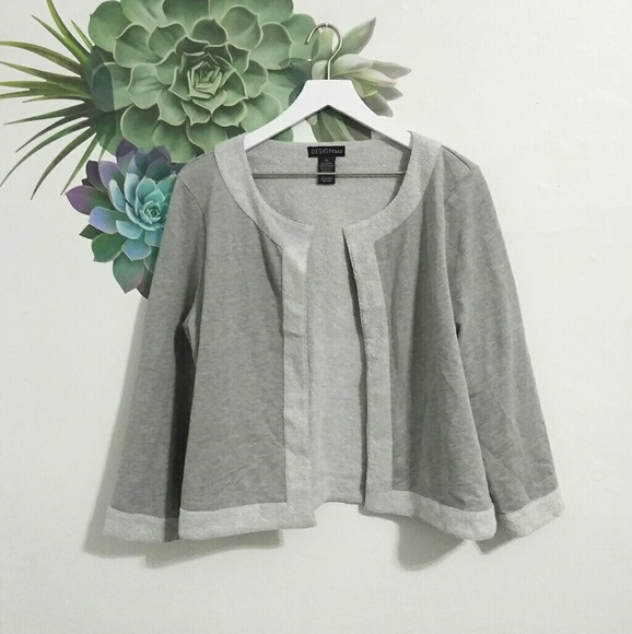 design 365 Sweaters - Design 365 Gray Open Front Cardigan Sweater design 365 Sweaters - Design 365 Gray Open Front Cardigan Sweater